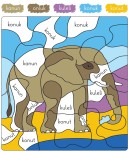 1. Sınıf Uu sesi kelimeyi oku boya