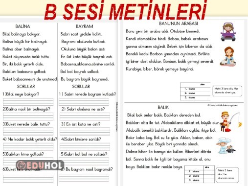 B Sesi Metinleri · Eduhol - Etkinlik İndir Oyun Oyna Test Çöz Video İzle