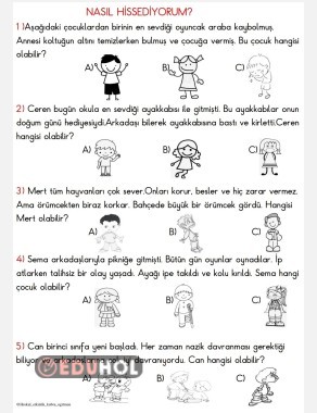 OKUDUĞUNU ANLAMA/ NASIL HİSSEDİYORUM
