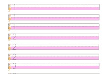 1-2-3-4-5 RAKAMI YAZMA ÇALIŞMASI