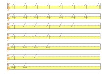 4 RAKAMI YAZMA ETKİNLİĞİ