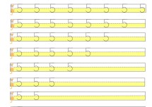 5 RAKAMI YAZMA ETKİNLİĞİ