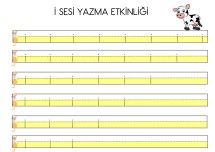 İ SESİ YAZMA ETKNLİĞİ