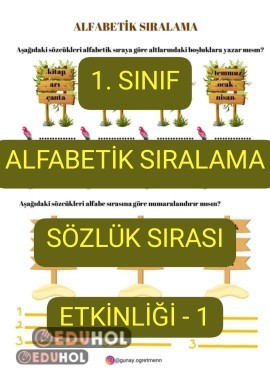 Alfabetik Sıra(Sözlük Sırası) Etkinliği-1