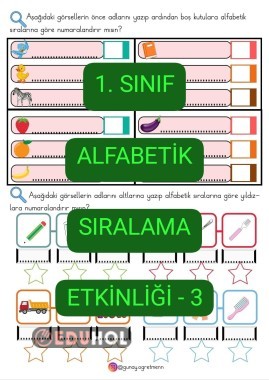 Alfabetik Sıralama Etkinliği-3