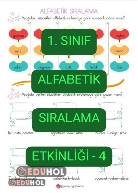 Alfabetik Sıralama Etkinliği-4