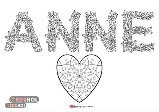 Anneler Günü MANDALA