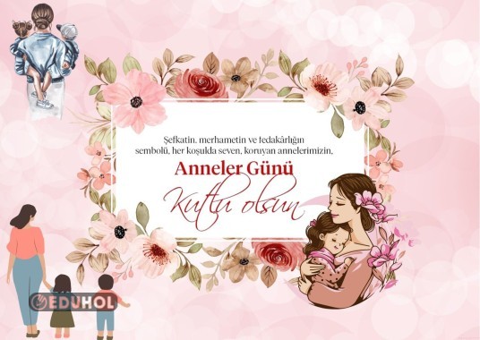 Anneler günü tebrik kartı
