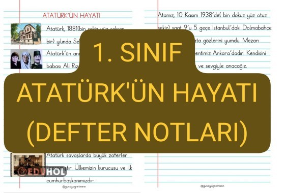 Atatürk'ün Hayatı( DEFTER NOTLARI)
