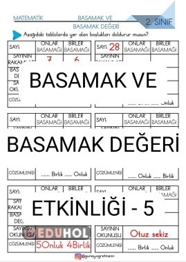 Basamak ve Basamak Etkinlği-5