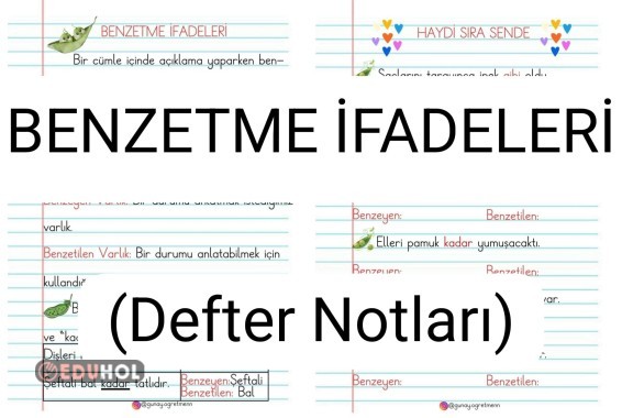 BENZETME İfadeleri (Defter Notları)