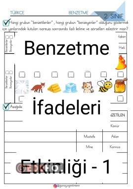 Benzetme İfadeleri Etkinliği-1