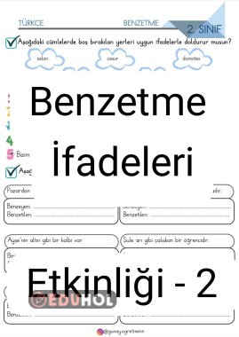 Benzetme İfadeleri Etkinliği-2