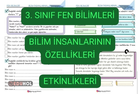 Bilim İnsanlarının Özellikleri ETKİNLİKLERİ
