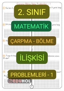 Çarpma-Bölme İlişkisi Problemleri-1