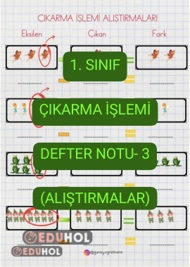 Çıkarma İşlemi DEFTER NOTU-3(Alıştırma)