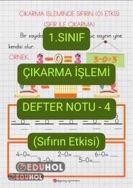 Çıkarma İşlemi DEFTER NOTU-4(Sıfırın Etkisi)