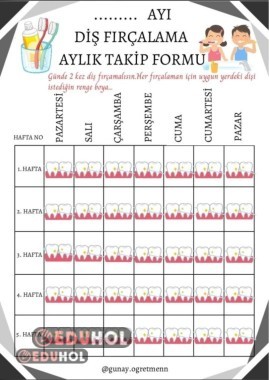 Diş Fırçalama Takip Formu