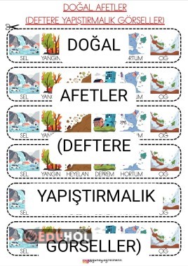 Doğal Afetler(Deftere YAPIŞTIRMALIK)
