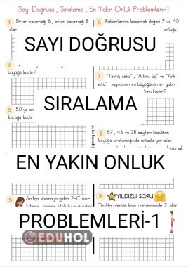 EnYakınOnluk-SayıDoğrusu-Sıralama Problemleri-1