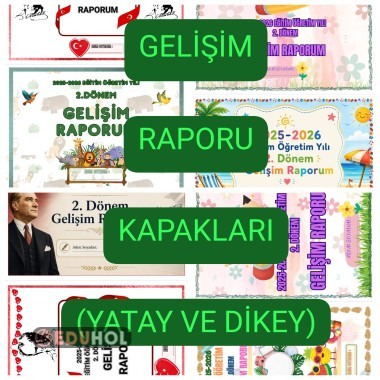 Gelişim Raporu Kapakları(Yatay-Dikey)