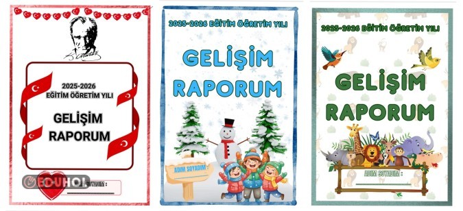 Gelişim Raporu Kapakları