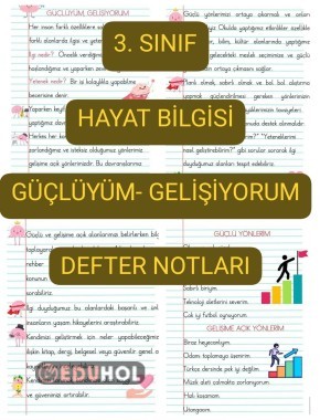 Güçlüyüm-Gelişiyorum DEFTER NOTLARI