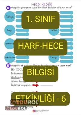 Harf-HECE Bilgisi Etkinliği-6