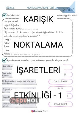 Karışık NOKTALAMA İŞARETLERİ Etkinliği-1