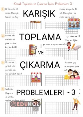 Karışık Toplama-Çıkarma Problemleri-3
