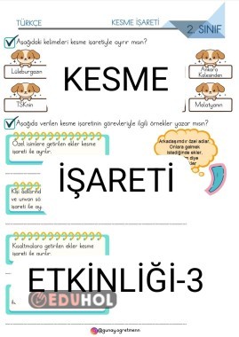Kesme İşareti Etkinliği-3