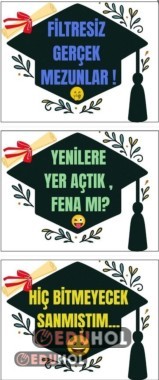 Mezuniyet Pankartları(Emojili)