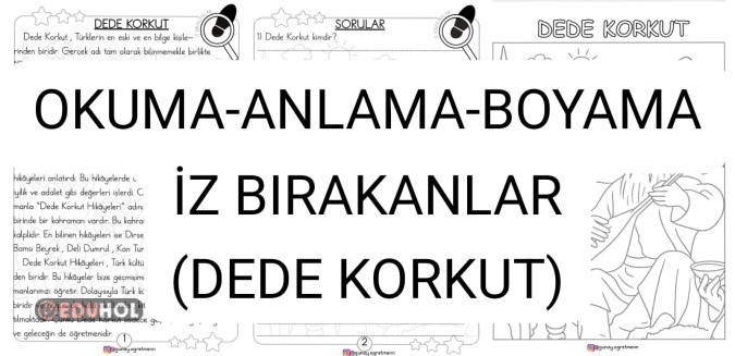Okuma-Anlama-Boyama(DEDEKORKUT-İz Bırakanlar)