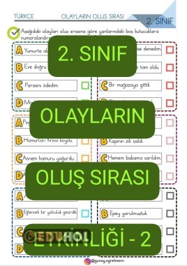 Olayların Oluş Sırası Etkinliği-2