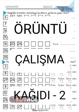 ÖRÜNTÜ Erkinliği-2