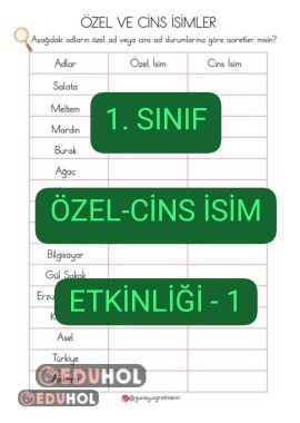 Özel-Cins İsim Etkinliği-1