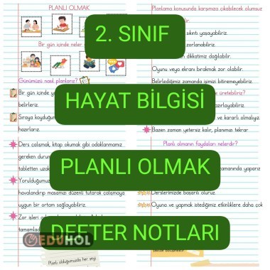 Planlı Olmak DEFTER NOTLARI