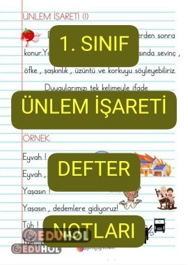 Ünlem İşareti DEFTER NOTLARI