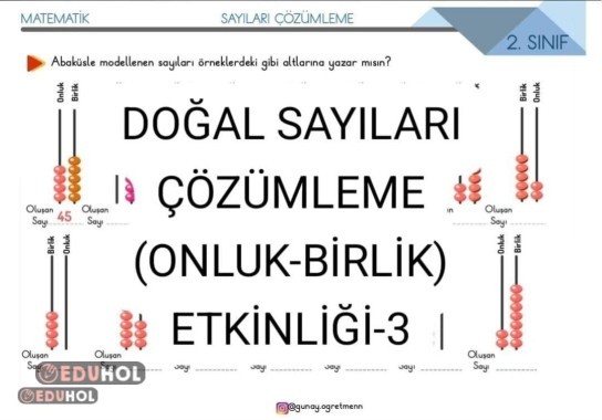Sayıları Çözümleme Etkinliği-3