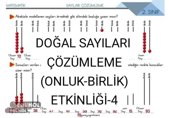Sayıları Çözümleme Etkinliği-4