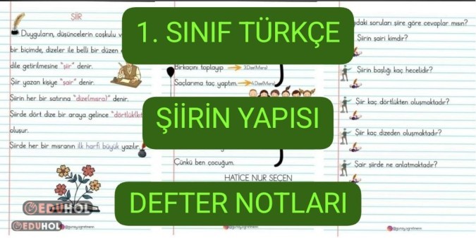 Şiirin Yapısı DEFTER NOTLARI