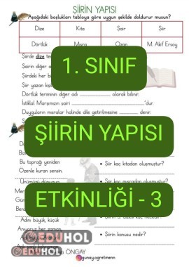 Şiirin Yapısı Etkinliği - 3
