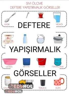 Sıvıları Ölçme DEFTERE YAPIŞTIRMALIK