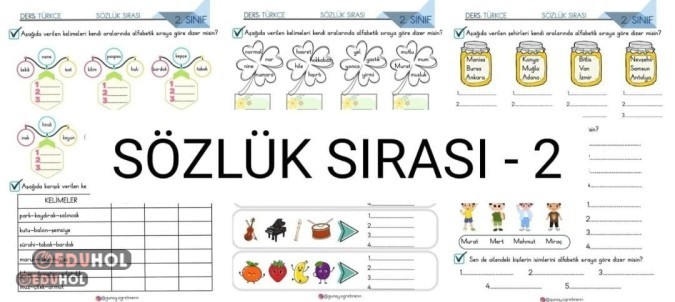 Sözlük Sırası Etkinlikleri-2