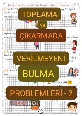 Verilmeyenli Toplama-Çıkarma Problemleri-2