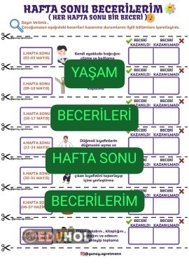 Yaşam Becerileri(HAFTA SONU BECERİLERİM)