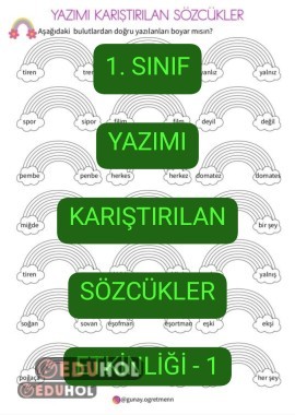 Yazımı Karıştırılan Sözcükler Etkinliiği-1