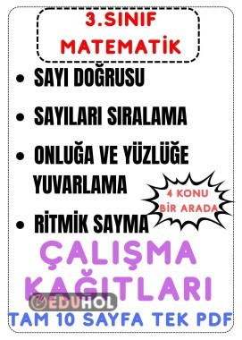 Yuvarlama, Sıralama, RitmikSayma, Sayı Doğrusu ETKİNLİKLERİ