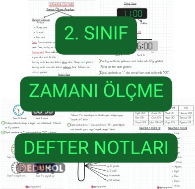 Zamanı Ölçme DEFTER NOTLARI