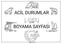 112 Acil Durumlar BOYAMA Sayfası